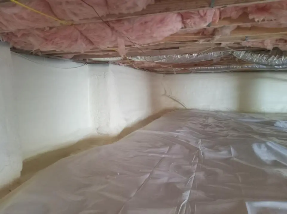 Crawl space encapsulation with closed-cell spray foam for Roof Waterproofing in Holtville